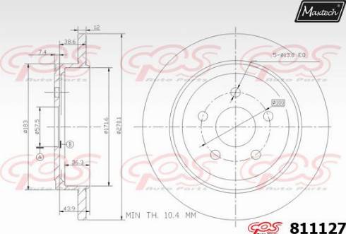 Maxtech 811127.0000 - Əyləc Diski furqanavto.az