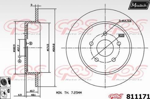 Maxtech 811171.6060 - Əyləc Diski furqanavto.az