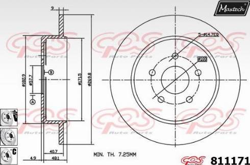 Maxtech 811171.6880 - Əyləc Diski furqanavto.az