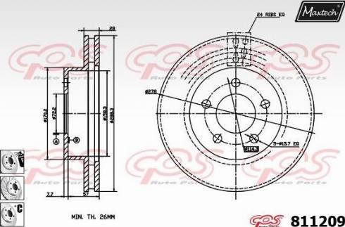 Maxtech 811209.6980 - Əyləc Diski furqanavto.az