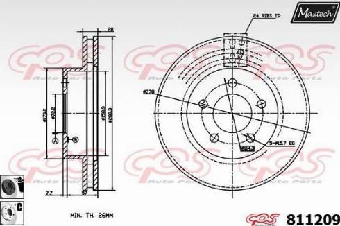 Maxtech 811209.6060 - Əyləc Diski furqanavto.az