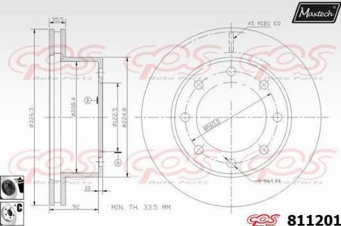 Maxtech 811201.6060 - Əyləc Diski furqanavto.az