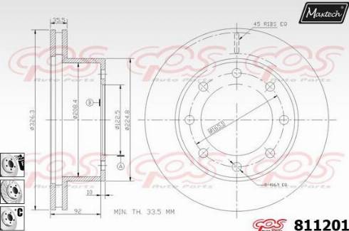 Maxtech 811201.6880 - Əyləc Diski furqanavto.az