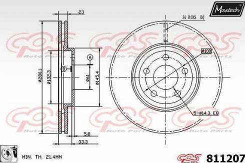 Maxtech 811207.0080 - Əyləc Diski furqanavto.az