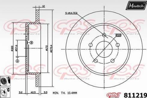 Maxtech 811219.6060 - Əyləc Diski furqanavto.az