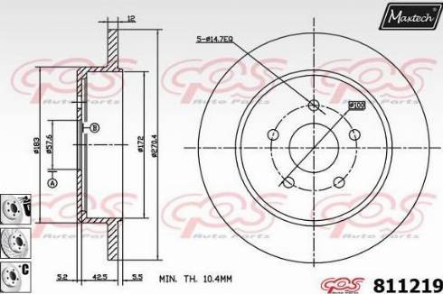 Maxtech 811219.6880 - Əyləc Diski furqanavto.az