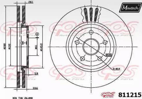 Maxtech 811215.6060 - Əyləc Diski furqanavto.az