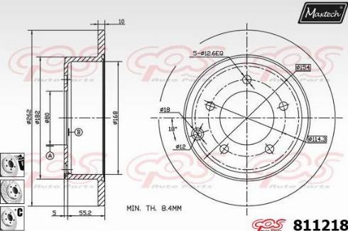 Maxtech 811218.6880 - Əyləc Diski furqanavto.az