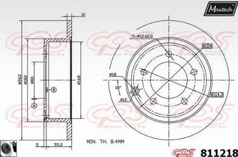 Maxtech 811218.0060 - Əyləc Diski furqanavto.az