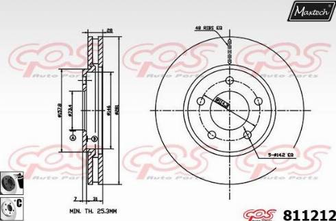 Maxtech 811212.6060 - Əyləc Diski furqanavto.az