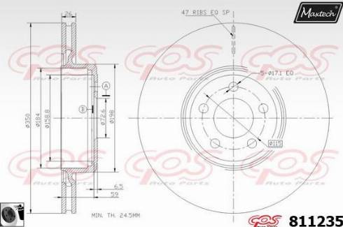 Maxtech 811235.0060 - Əyləc Diski furqanavto.az