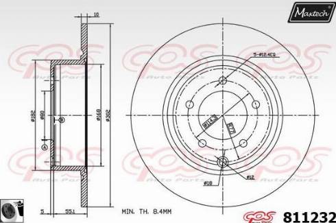 Maxtech 811232.0060 - Əyləc Diski furqanavto.az