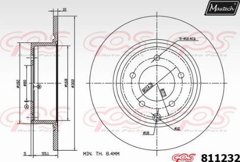 Maxtech 811232.0000 - Əyləc Diski furqanavto.az