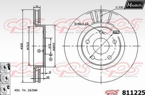 Maxtech 811225.6980 - Əyləc Diski furqanavto.az