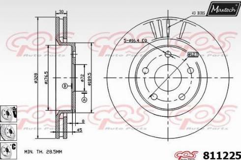 Maxtech 811225.6880 - Əyləc Diski furqanavto.az