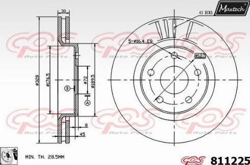 Maxtech 811225.0080 - Əyləc Diski furqanavto.az