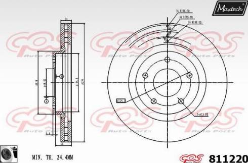 Maxtech 811220.0060 - Əyləc Diski furqanavto.az