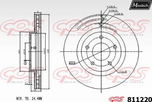 Maxtech 811220.0000 - Əyləc Diski furqanavto.az