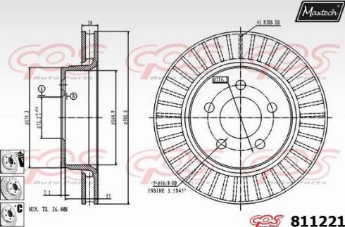 Maxtech 811221.6980 - Əyləc Diski furqanavto.az