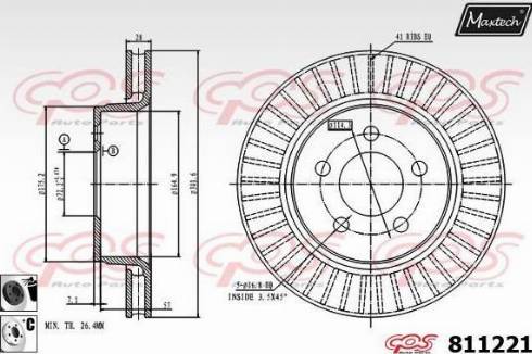 Maxtech 811221.6060 - Əyləc Diski furqanavto.az