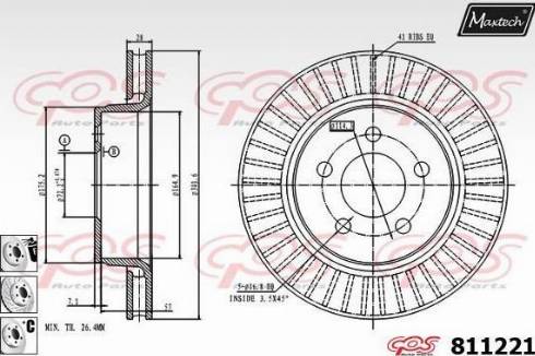 Maxtech 811221.6880 - Əyləc Diski furqanavto.az