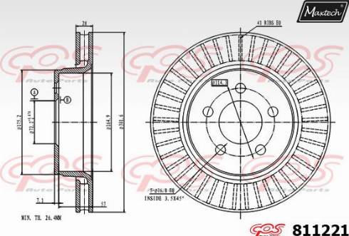 Maxtech 811221.0000 - Əyləc Diski furqanavto.az