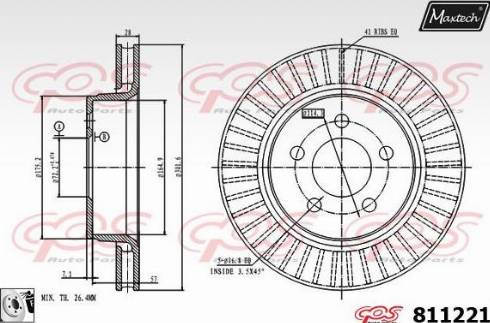 Maxtech 811221.0080 - Əyləc Diski furqanavto.az