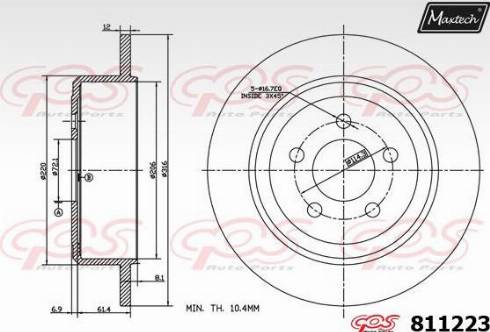 Maxtech 811223.0000 - Əyləc Diski furqanavto.az