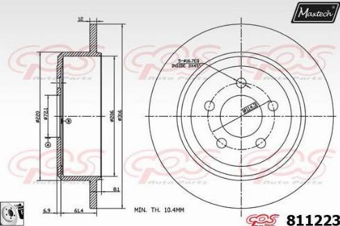 Maxtech 811223.0080 - Əyləc Diski furqanavto.az