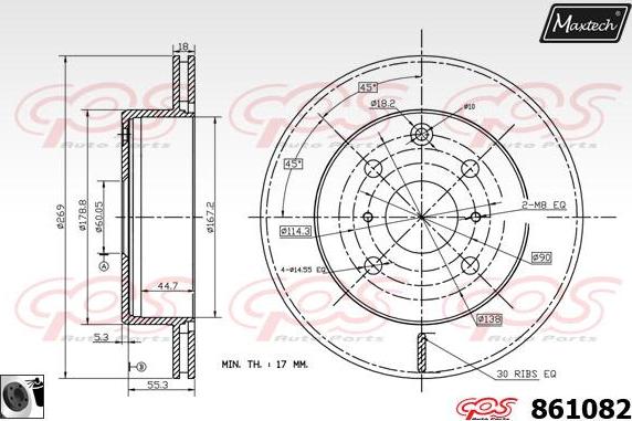 Maxtech 811223 - Əyləc Diski furqanavto.az