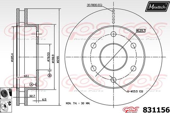 Maxtech 811222 - Əyləc Diski furqanavto.az