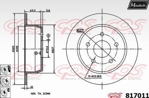 Maxtech 817011.6980 - Əyləc Diski furqanavto.az