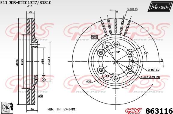 Maxtech 881405 - Əyləc Diski furqanavto.az