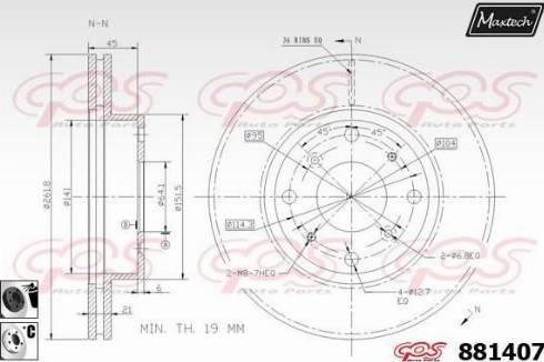 Maxtech 881407.6060 - Əyləc Diski furqanavto.az