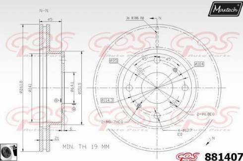 Maxtech 881407.0060 - Əyləc Diski furqanavto.az