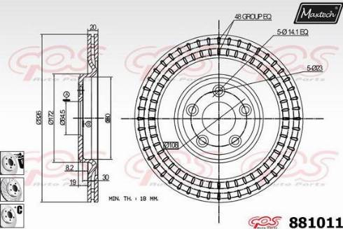 Maxtech 881011.6880 - Əyləc Diski furqanavto.az