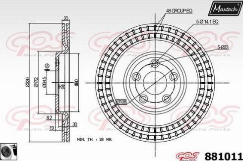 Maxtech 881011.0060 - Əyləc Diski furqanavto.az