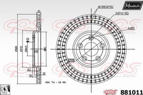 Maxtech 881011.0080 - Əyləc Diski furqanavto.az