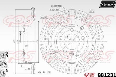 Maxtech 881231.6880 - Əyləc Diski furqanavto.az