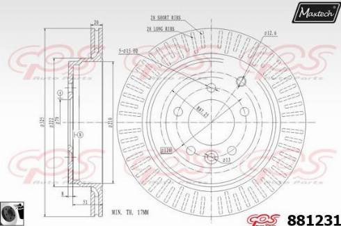 Maxtech 881231.0060 - Əyləc Diski furqanavto.az