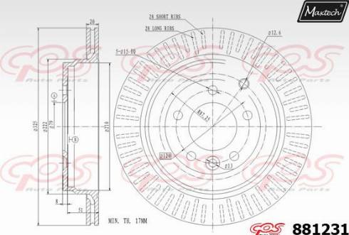 Maxtech 881231.0000 - Əyləc Diski furqanavto.az