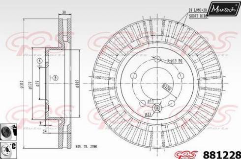 Maxtech 881228.6060 - Əyləc Diski furqanavto.az