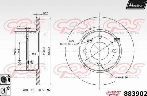 Maxtech 883902.6060 - Əyləc Diski furqanavto.az