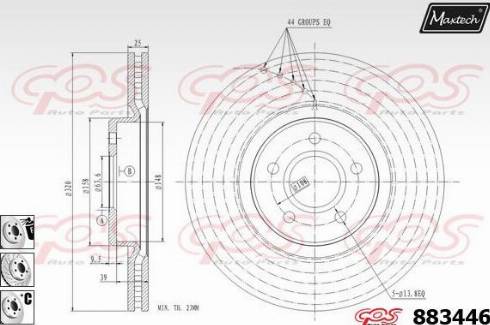 Maxtech 883446.6880 - Əyləc Diski furqanavto.az