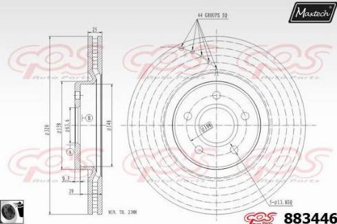 Maxtech 883446.0060 - Əyləc Diski furqanavto.az