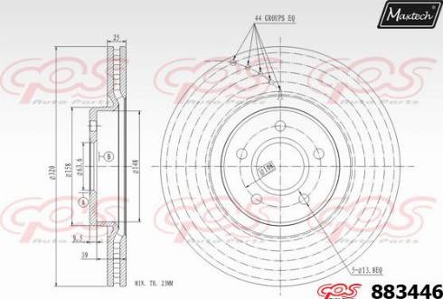 Maxtech 883446.0000 - Əyləc Diski furqanavto.az