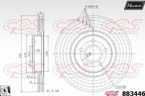 Maxtech 883446.0080 - Əyləc Diski furqanavto.az