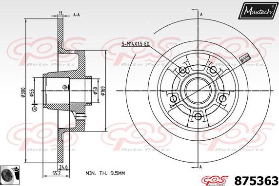 Maxtech 883446 - Əyləc Diski furqanavto.az