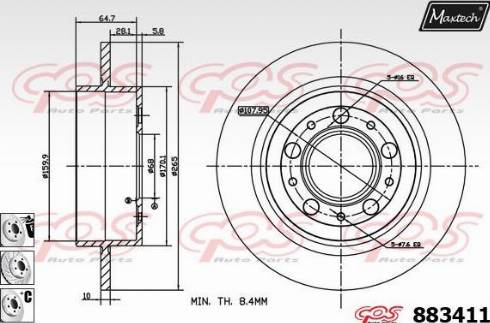 Maxtech 883411.6880 - Əyləc Diski furqanavto.az