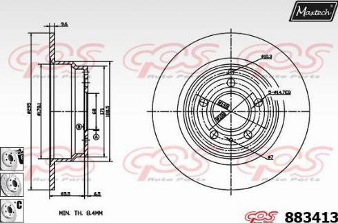 Maxtech 883413.6980 - Əyləc Diski furqanavto.az